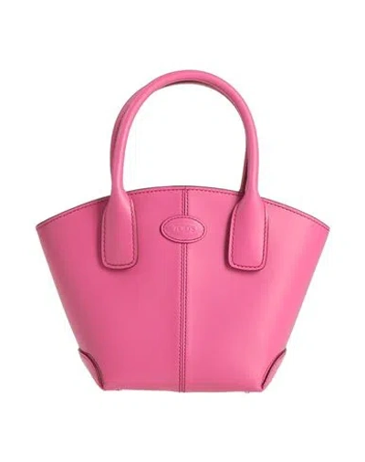 Tod's Woman Handbag Magenta Size - Leather In Pink