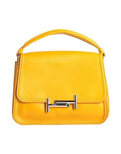 Tod's Woman Handbag Marigold Size - Leather In Yellow