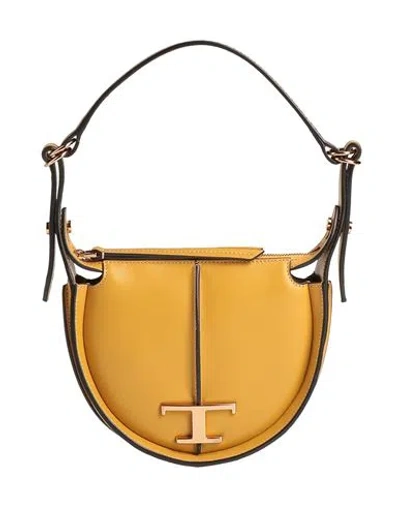 Tod's Woman Handbag Marigold Size - Leather In Yellow