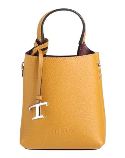 Tod's Woman Handbag Mustard Size - Calfskin In Yellow