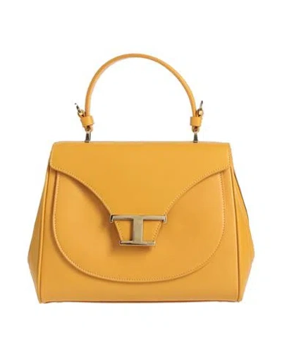 Tod's Woman Handbag Mustard Size - Calfskin In Brown