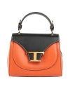 Tod's Woman Handbag Orange Size - Calfskin In Orange