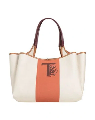 Tod's Woman Handbag Orange Size - Leather, Textile Fibers