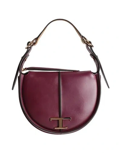 Tod's Woman Handbag Plum Size - Leather