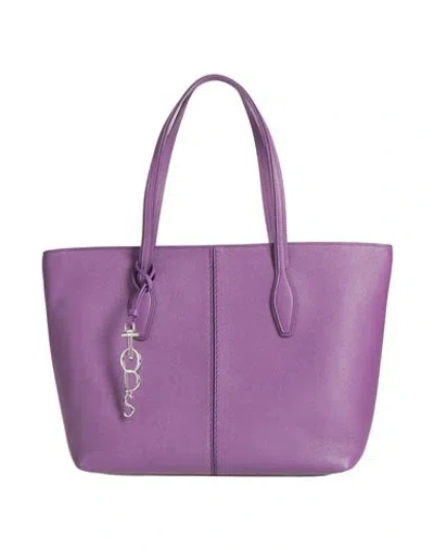 Tod's Woman Handbag Purple Size - Leather