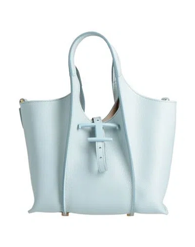 Tod's Woman Handbag Sky Blue Size - Leather