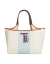 Tod's Woman Handbag Sky Blue Size - Leather, Textile Fibers
