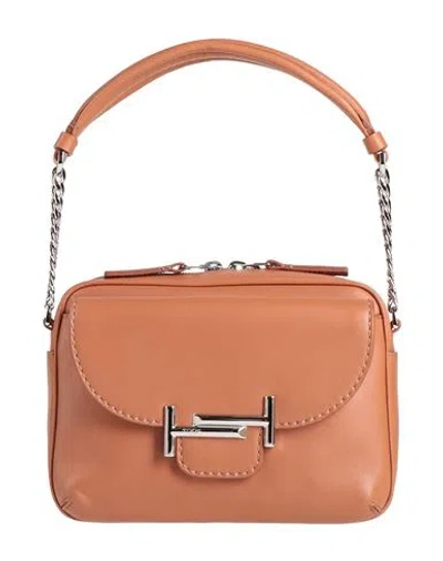 Tod's Woman Handbag Tan Size - Leather In Brown