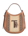 Tod's Woman Handbag Tan Size - Leather, Jute