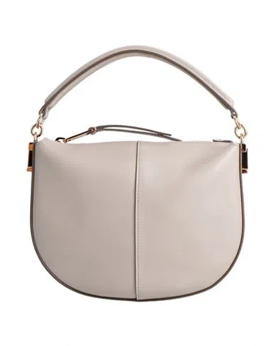 Tod's Woman Handbag Taupe Size - Leather In Gray
