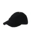 Tod's Woman Hat Black Size Onesize Wool, Cotton, Calfskin In Black
