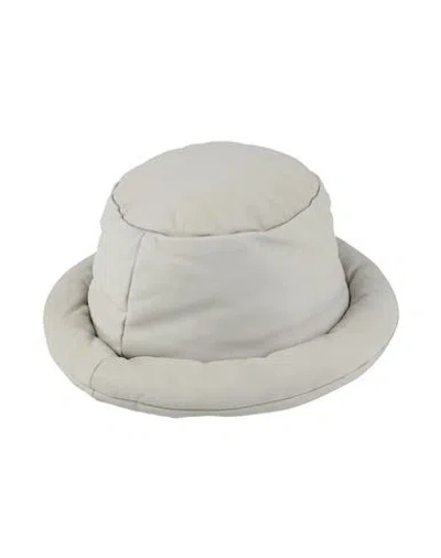 Tod's Woman Hat Light Grey Size S Leather In Gray