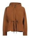 Tod's Woman Jacket Camel Size 6 Cotton, Polyester, Polyamide In Beige