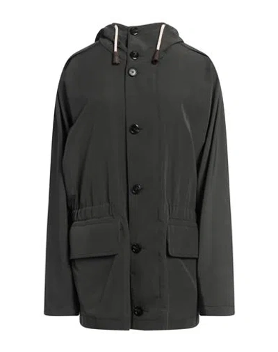 Tod's Woman Jacket Military Green Size 16 Polyamide