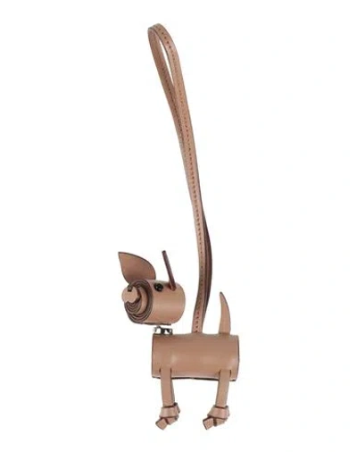Tod's Woman Key Ring Light Brown Size - Leather In Beige