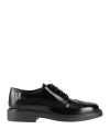 Tod's Woman Lace-up Shoes Black Size 7 Leather In Black