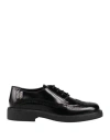 Tod's Woman Lace-up Shoes Black Size 7 Leather