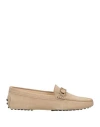 Tod's Woman Loafers Beige Size 5 Soft Leather In Beige