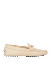Tod's T-logo Leather Loafers In Neutrals