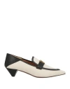 Tod's Woman Loafers Beige Size 8 Textile Fibers, Leather In Beige