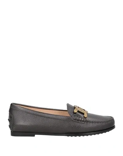 Tod's Woman Loafers Black Size 5 Soft Leather