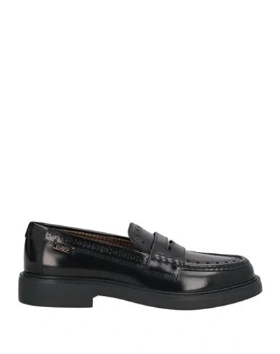 Tod's Woman Loafers Black Size 6 Leather