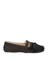Tod's Woman Loafers Black Size 6 Soft Leather In Black