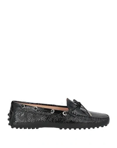 Tod's Woman Loafers Black Size 7 Soft Leather