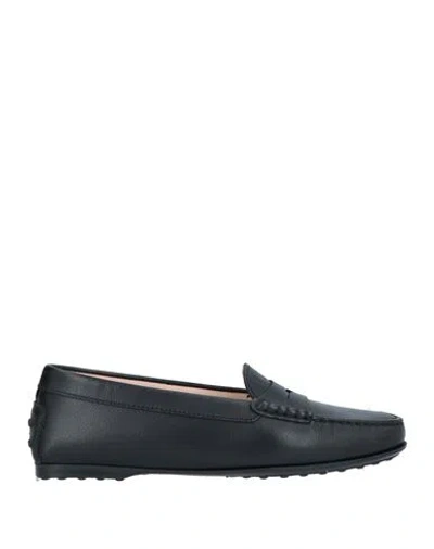 Tod's Woman Loafers Black Size 7 Soft Leather