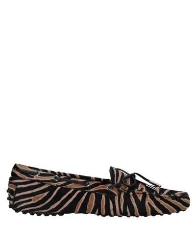 Tod's Woman Loafers Black Size 7.5 Leather