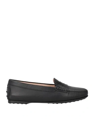Tod's Woman Loafers Black Size 7 Soft Leather