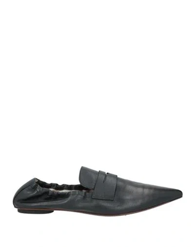 Tod's Woman Loafers Black Size 8 Leather