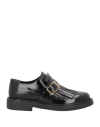 Tod's Monk Strap In Leather With English Dovetail Stitching And Fringe In Black