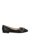 Tod's Woman Loafers Black Size 8 Leather