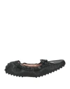 Tod's Woman Loafers Black Size 5 Leather