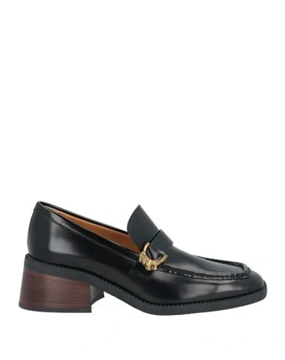Tod's Woman Loafers Black Size 7.5 Leather