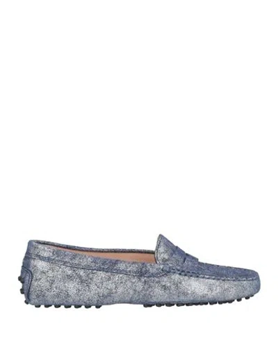 Tod's Woman Loafers Blue Size 7.5 Soft Leather