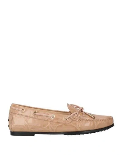 Tod's Woman Loafers Blush Size 8 Leather
