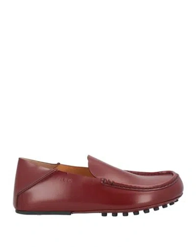 Tod's Woman Loafers Brick Size 8 Leather In Red