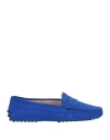 Tod's Gommino Suede Moccasins In Blue