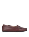 Tod's Woman Loafers Brown Size 5.5 Soft Leather