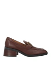 Tod's Woman Loafers Brown Size 6 Leather