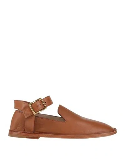Tod's Woman Loafers Brown Size 6.5 Leather