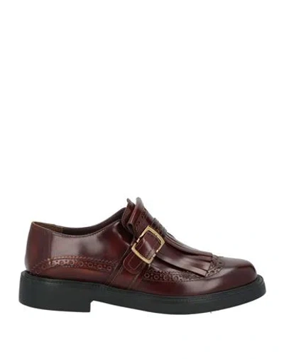Tod's Woman Loafers Brown Size 8 Leather