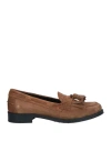 Tod's Woman Loafers Brown Size 7 Leather
