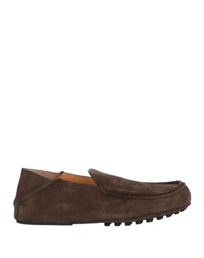 Tod's Woman Loafers Dark Brown Size 8 Leather