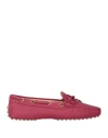 Tod's Woman Loafers Garnet Size 5 Leather