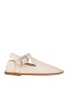 Tod's Woman Loafers Ivory Size 7 Leather In White