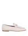 Tod's Woman Loafers Ivory Size 8 Soft Leather In White