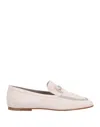 Tod's Woman Loafers Ivory Size 10 Soft Leather In White